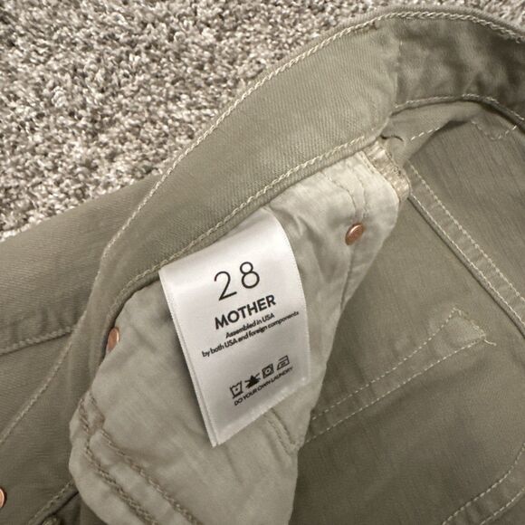 Mother Superior Jeans Women’s Size 28 Green The Insider Hover Devil May Care - Picture 6 of 10
